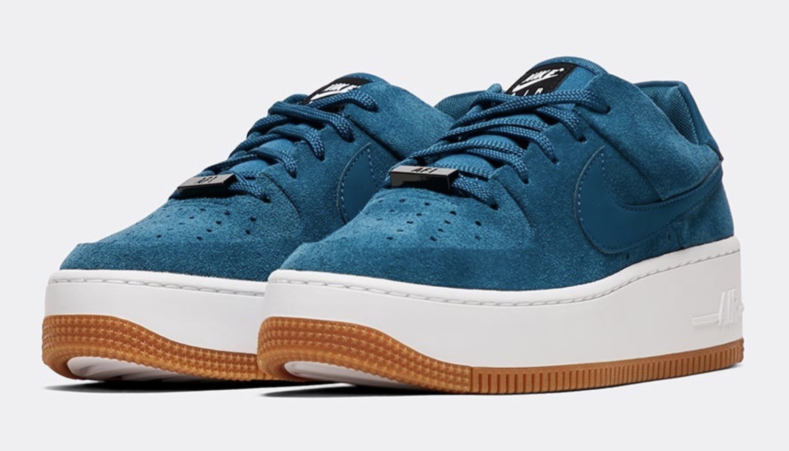Nike Air Force 1 Sage Blue Force front