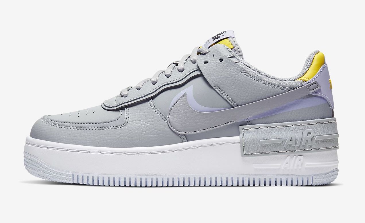 Nike Air Force 1 Shadow Grey Yellow
