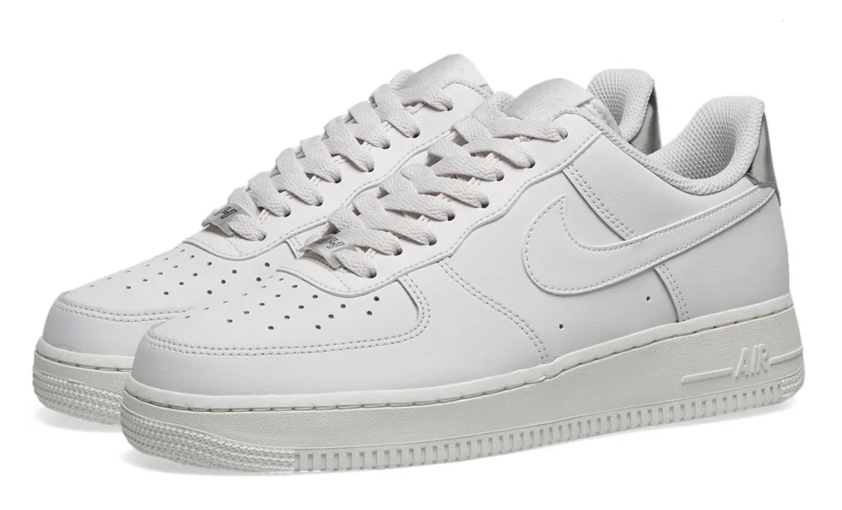 Nike Air Force 1 White Silver