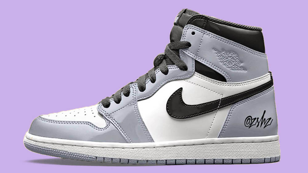 Nike Air Jordan 1 Grey Patent Womens Nike Air Jordan 1 Grey Patent Womens