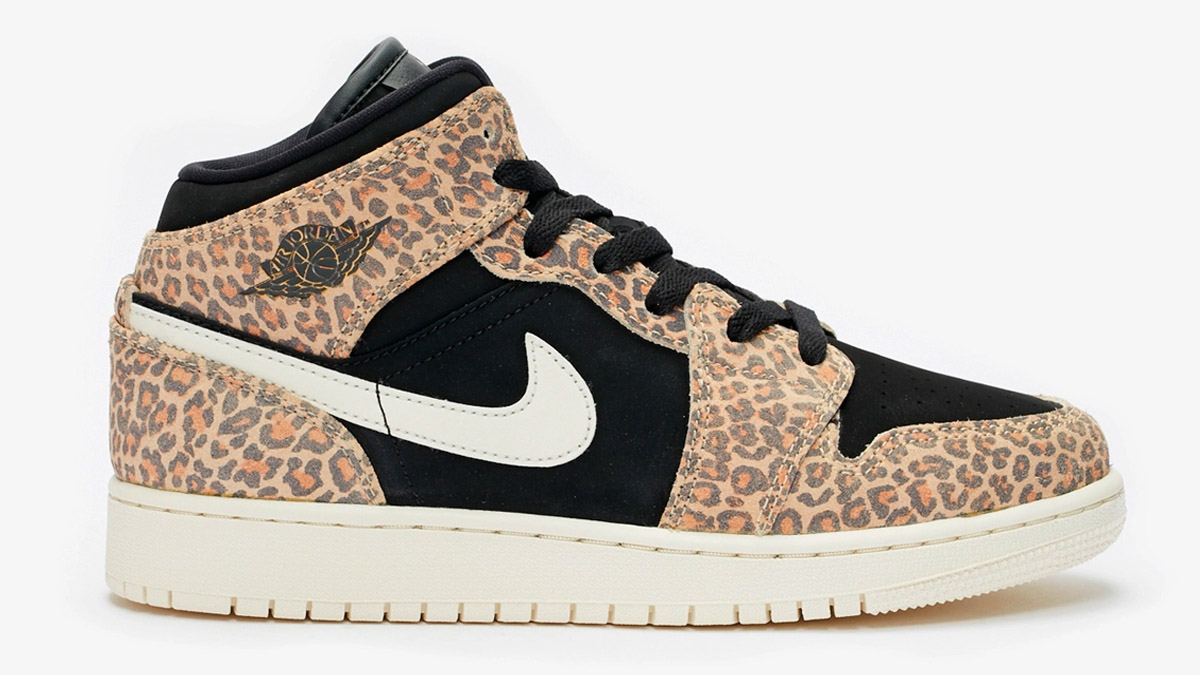 Nike Air Jordan 1 Mid Leopard Print