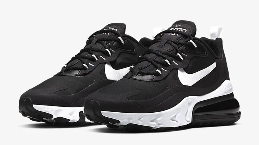 nike air max 270 react white black