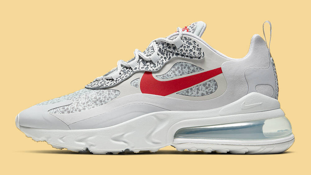 Nike Air Max 270 React Red White side copy Nike Air Max 270 React Red White side copy