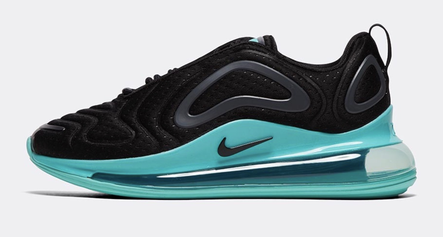 Nike Air Max 720 Black Green side