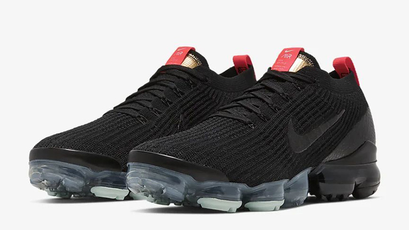 nike vapormax flyknit 3 black and red