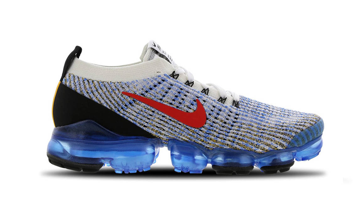 vapormax red and blue