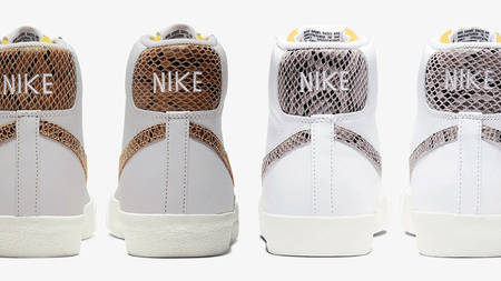 Peep The Reptile Print On These New Nike Blazer Mid 77 Vintage Silhouettes Peep The Reptile Print On These New Nike Blazer Mid 77 Vintage Silhouettes