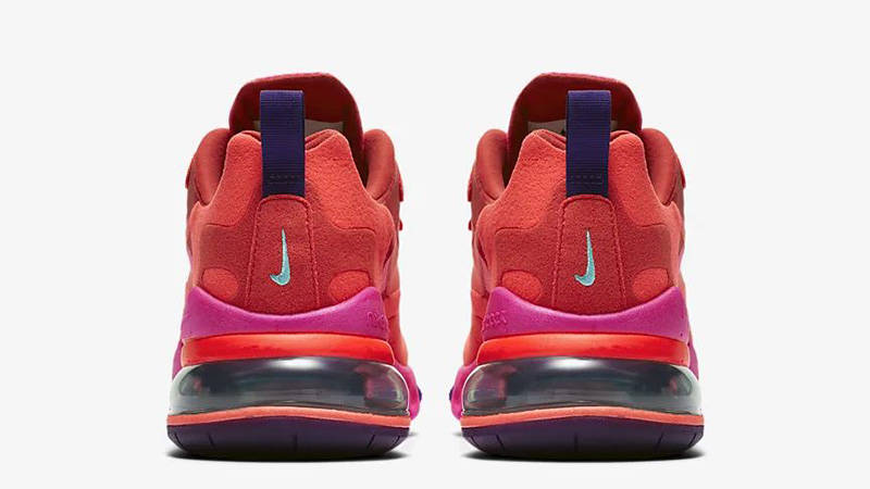 Nike Air Max 270 React Women's Shoes Red-Pink-Purple at6174-600 