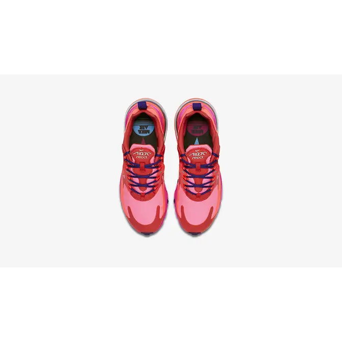 Nike Air Max 270 React Women's Shoes Red-Pink-Purple at6174-600