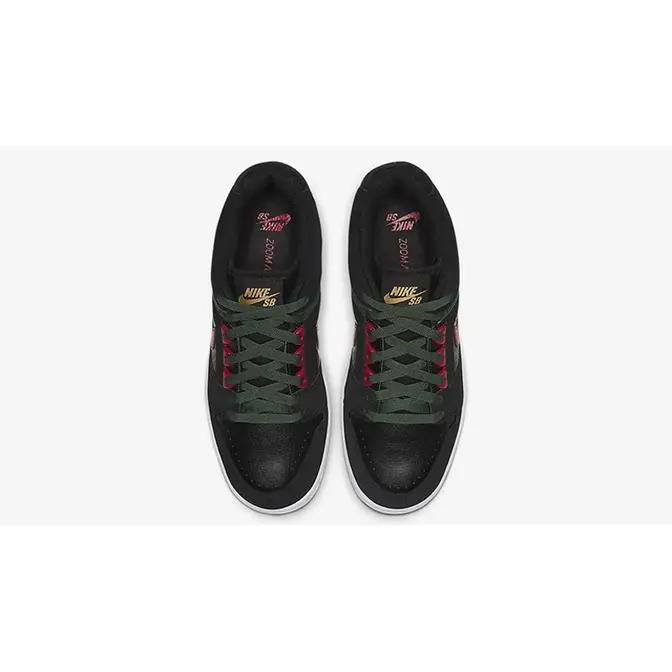 Nike SB Air Force 2 Low Black Green AO0300-002 middle