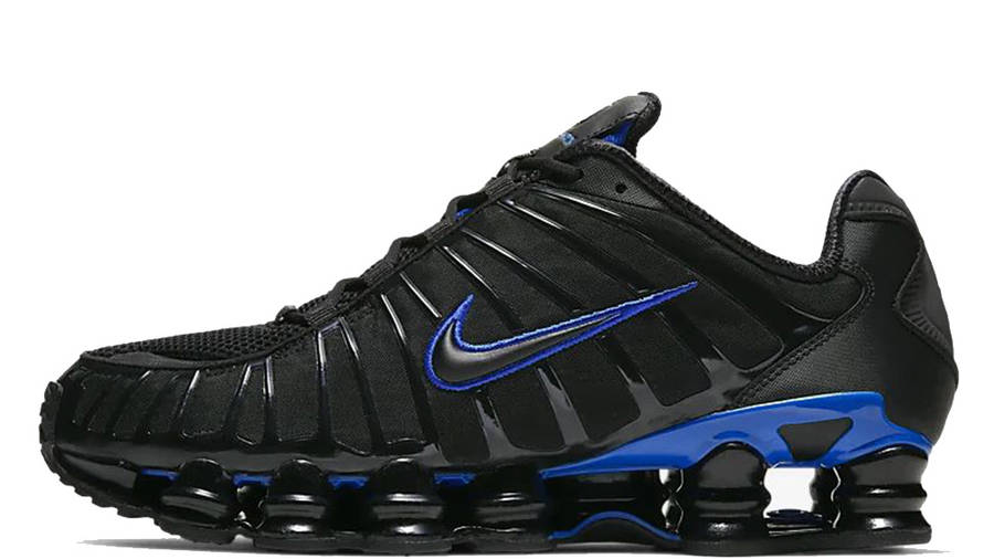 nike shox blue and black