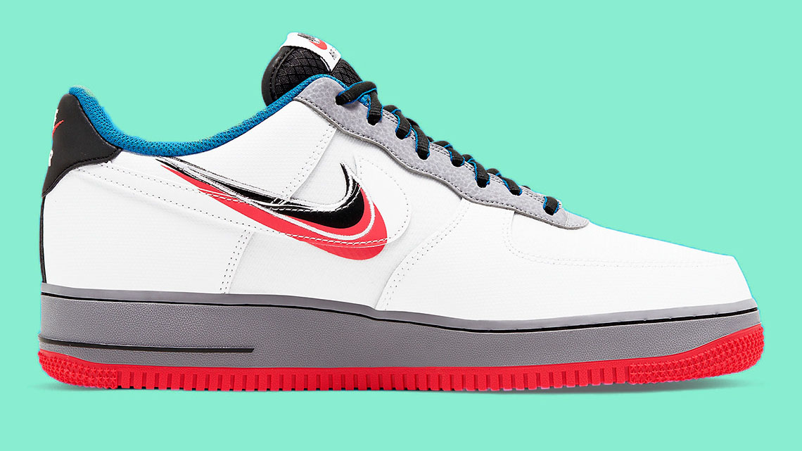 Nike air Force 1 Script Swoosh side