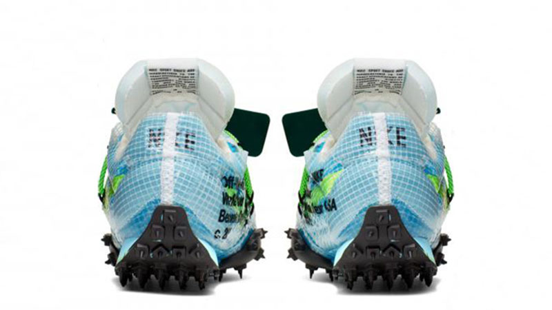 nike off white waffle blue