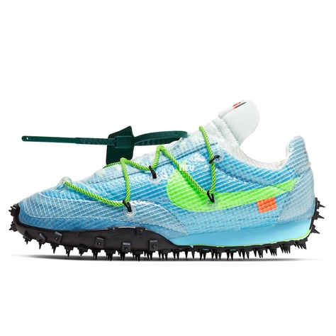 Off-White x store Nike Waffle Racer Blue Green CD8180-400