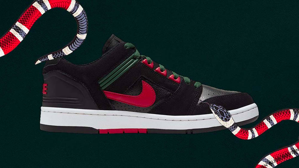 Gucci Vibes Feature On The Nike SB Air Force 2 Nike SB Air Force 2 'Black'