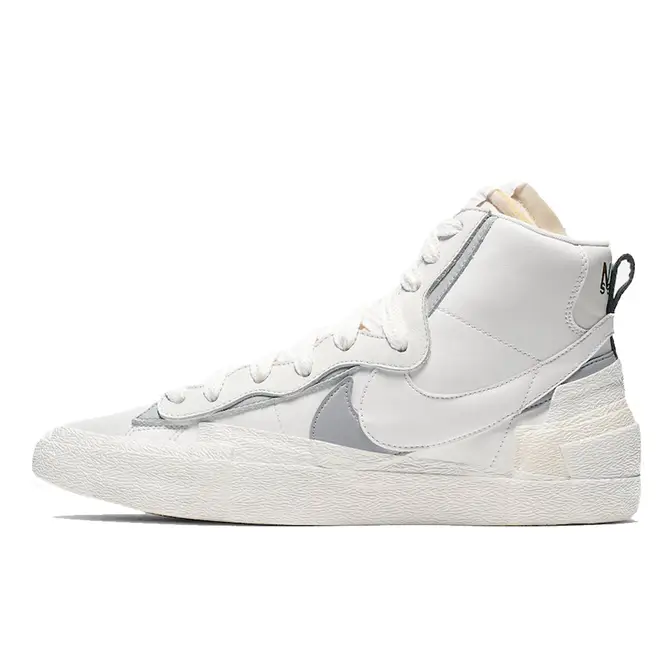 Sacai x Nike Blazer Mid White Grey | Where To Buy | BV0072-100