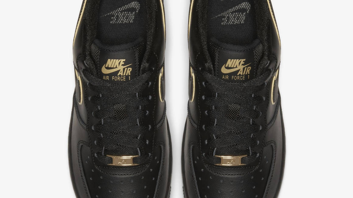 black shiny air force 1