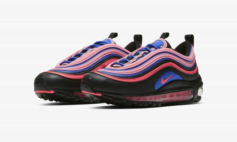 The Nike Air Max 97 Turns On Dark Mode In Black And Pink For The Cooler Days