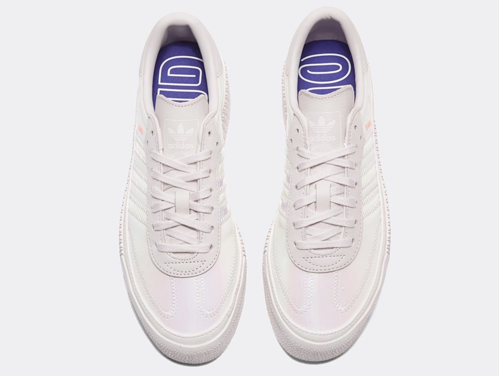 The adidas Sambarose Has Been Tinted Pink With Iridescent 3-Stripe Branding 4
