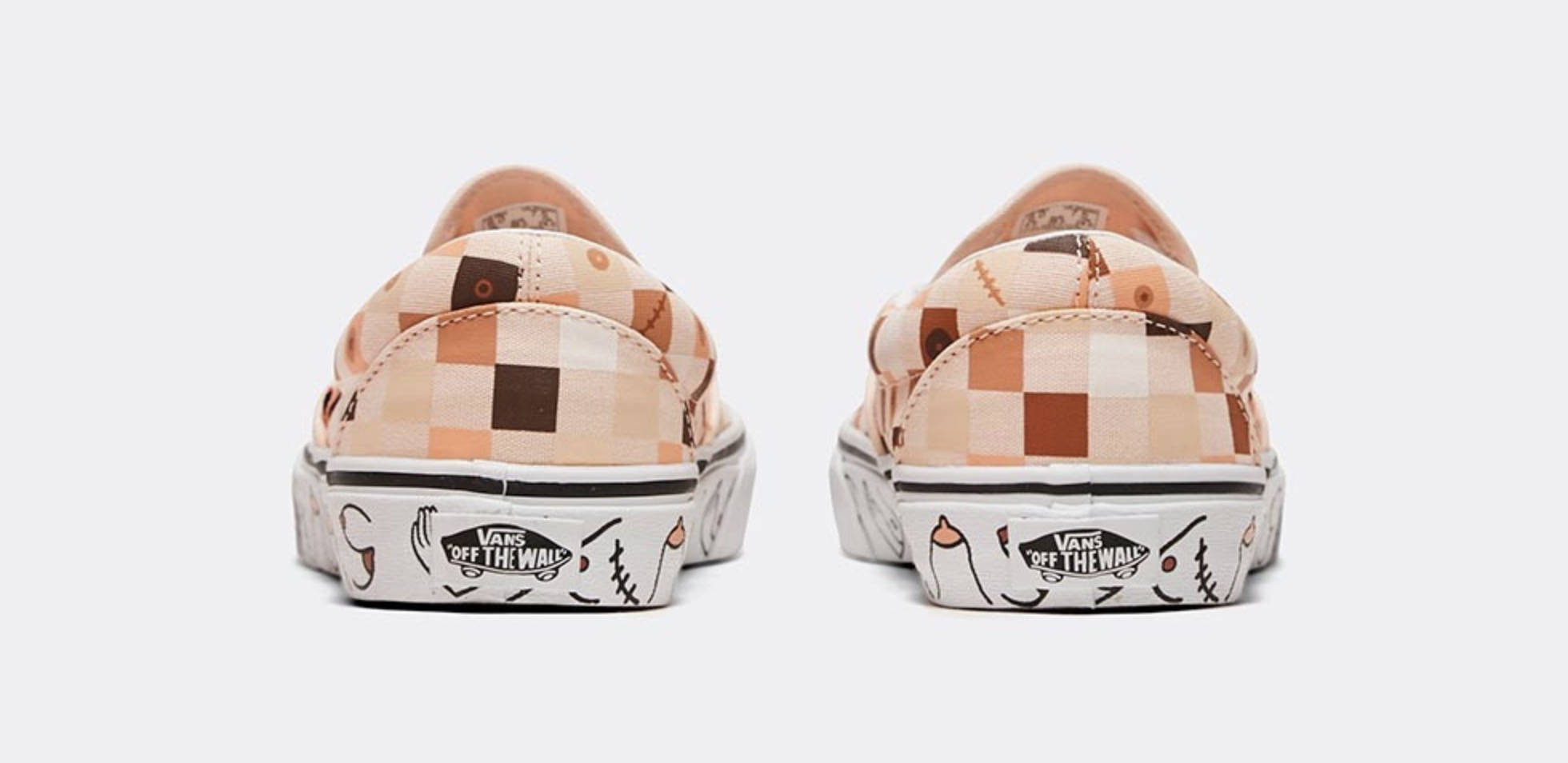 Vans Classic Slip On Breast Cancer Awareness Nude