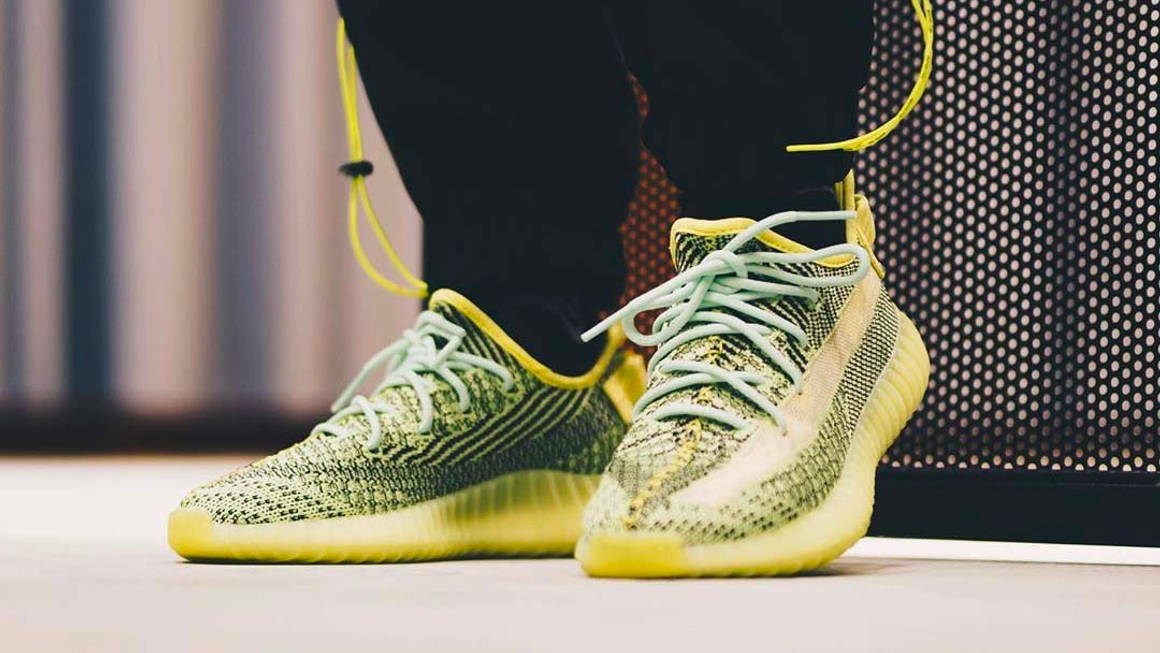 yeezy yellow reflective