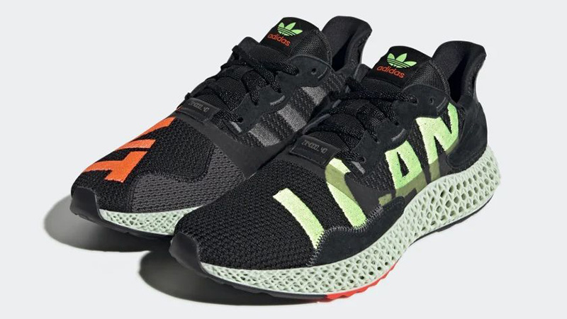 adidas ZX 4000 4D Black Cyan EF9625 front