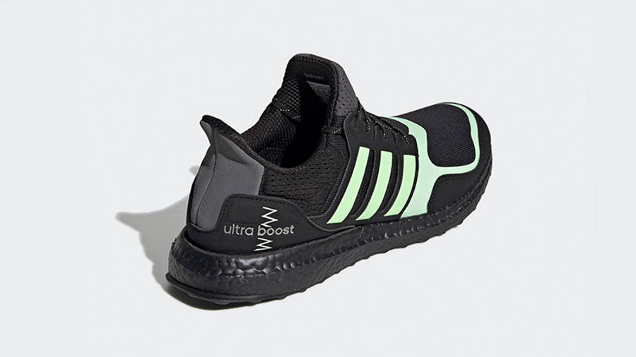 adidas ultraboost black green side shot