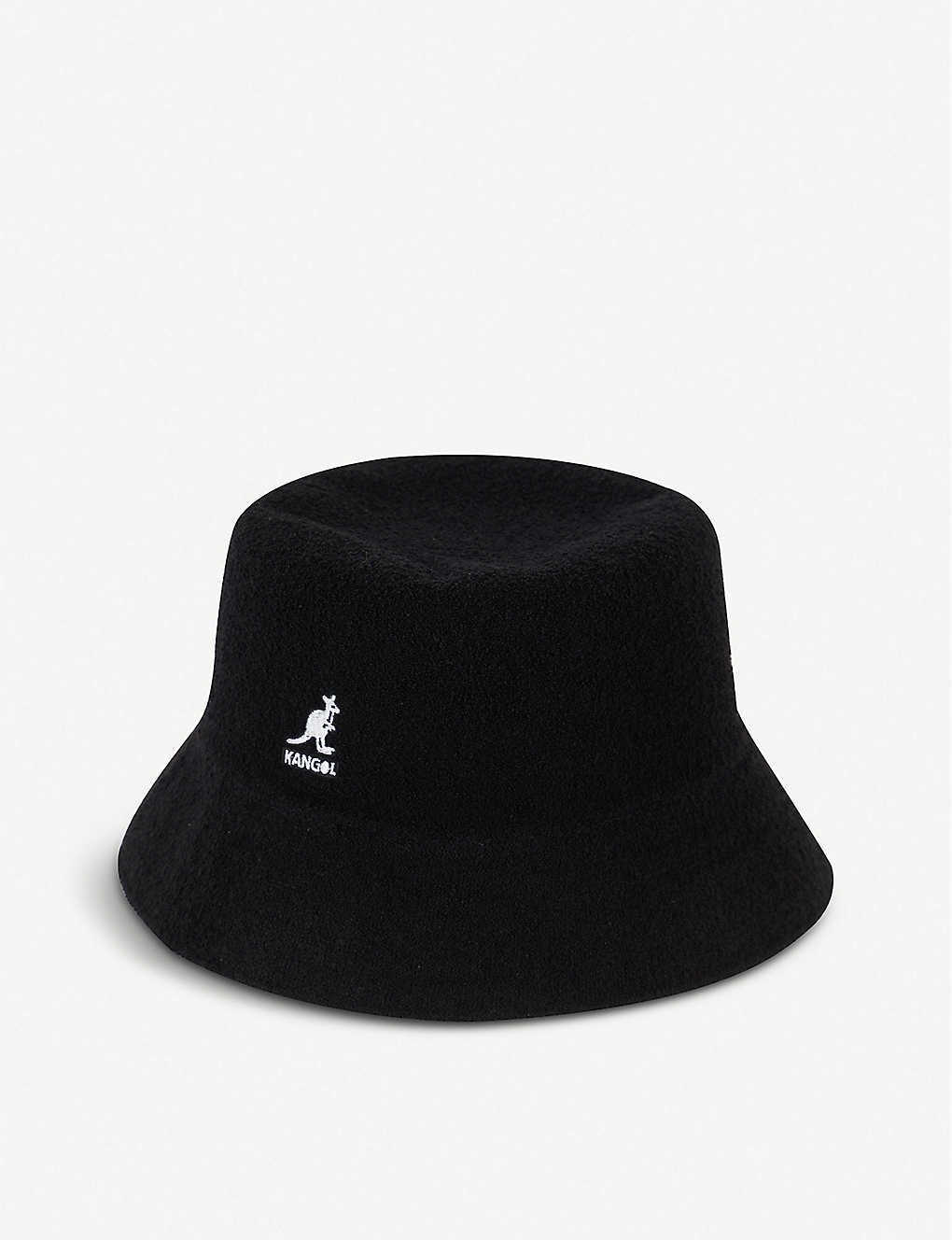 kangol black bucket hat