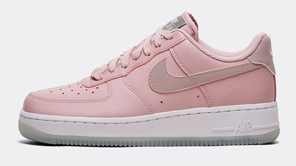 _0006_Nike Womens Air Force 1 '07 Essential Trainer _ Plum Chalk _ White _ Metallic