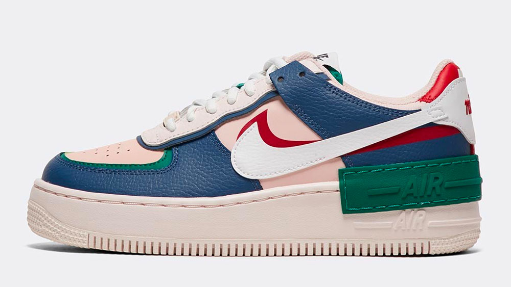 _0018_Nike Womens Air Force 1 Shadow Trainer _ Mystic Navy _ White _ Pink