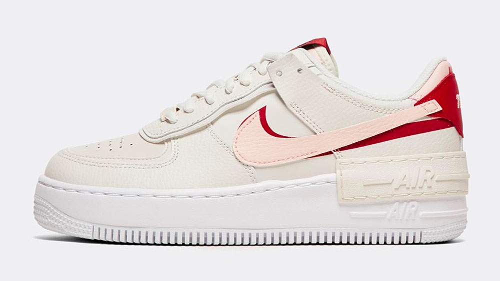 _0020_Nike Womens Air Force 1 Shadow Trainer _ Phantom _ Echo Pink _ Gym Red