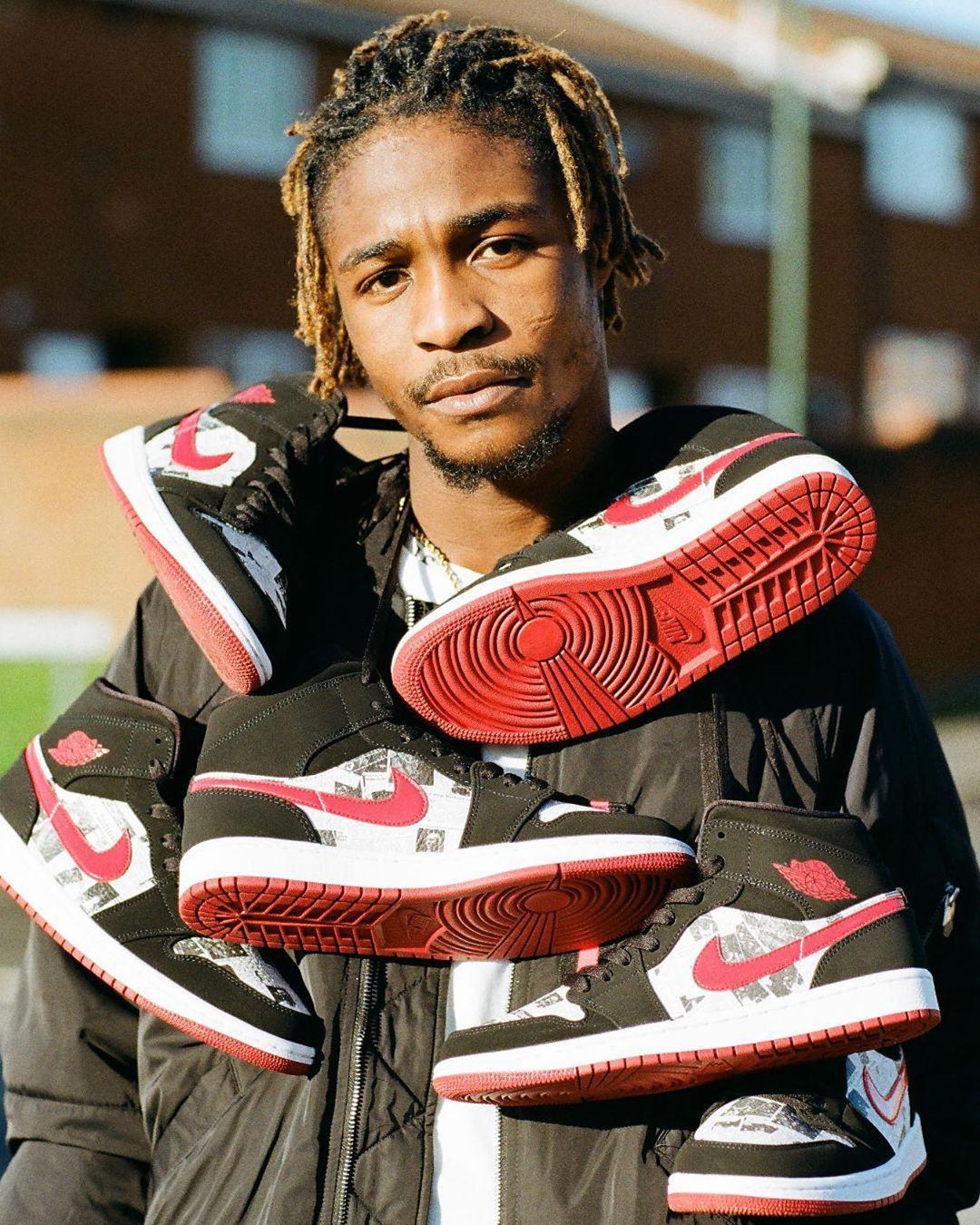 希少】NIKE AIR JORDAN1 MID NEWSPAPER 28cm Nike Air Jordan 1 Mid