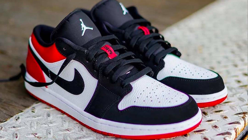 The Air Jordan 1 Low "Black Toe" Is Available In Your Size! Air Jordan 1 Low "Black Toe"
