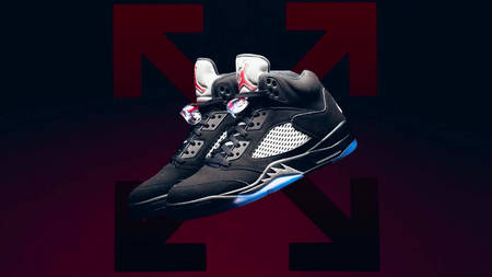 First Look At The Off-White x Air Jordan 5 "Black Metallic" First Look At The Off-White x Air Jordan 5 "Black Metallic"