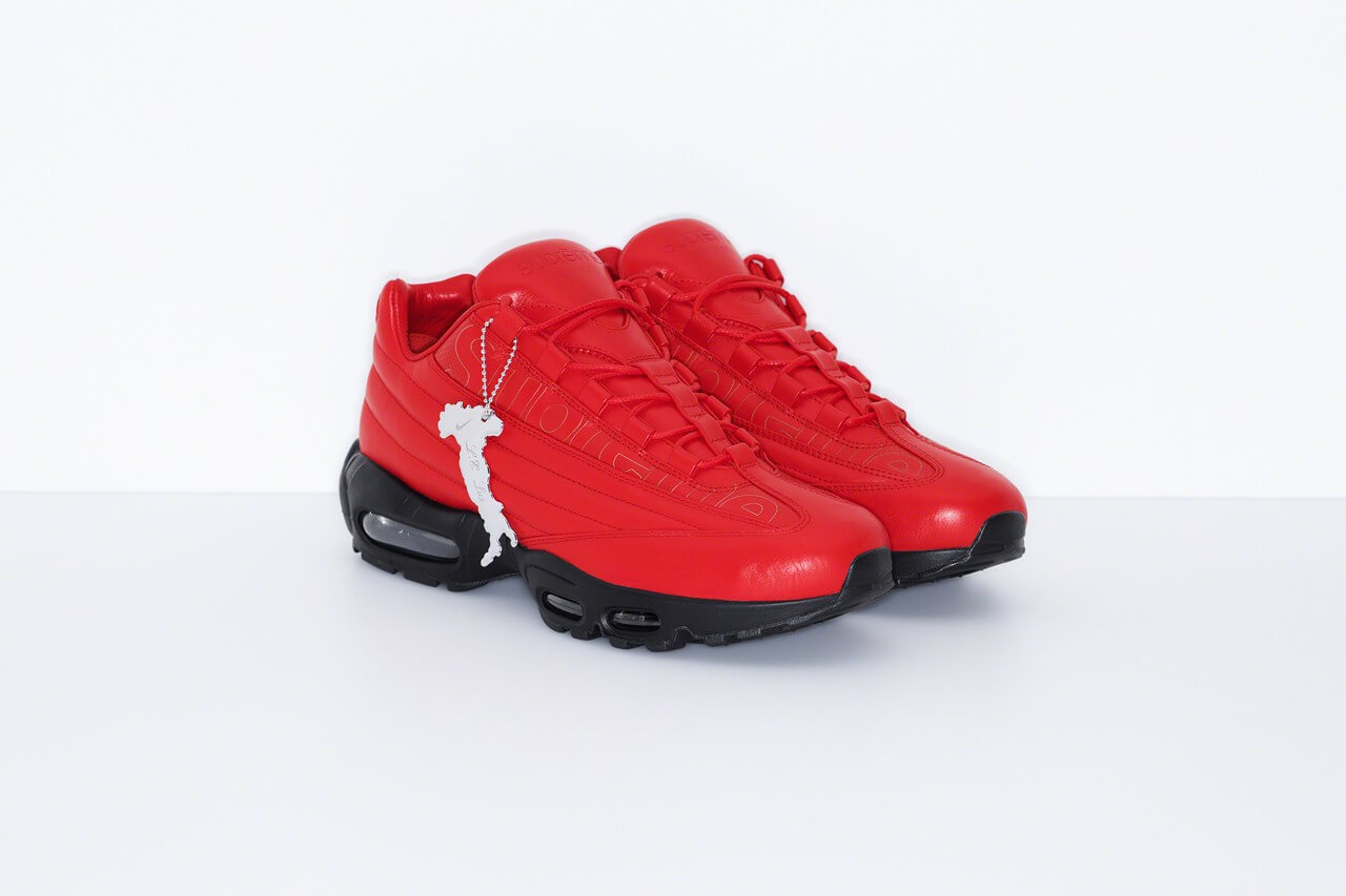 シューズ supreme nike air max 95 lux red 27.5 Nike Air Max 95 Lux Supreme Red Men's - CI0999-600 - US