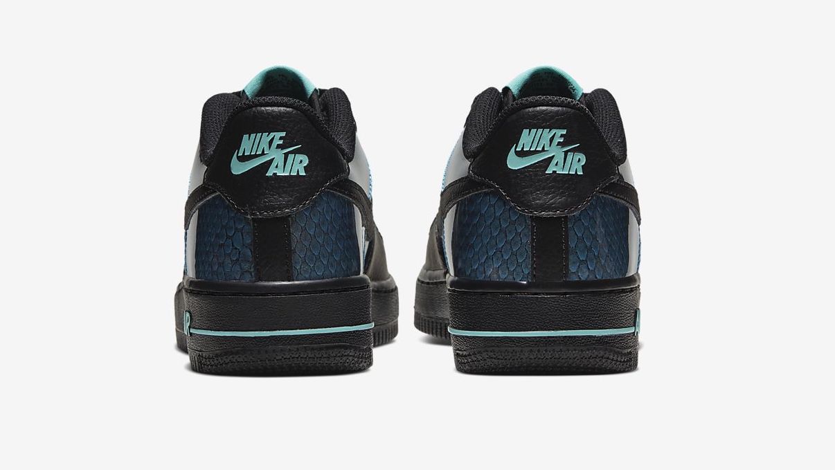 nike air force 1 low dragon scales black