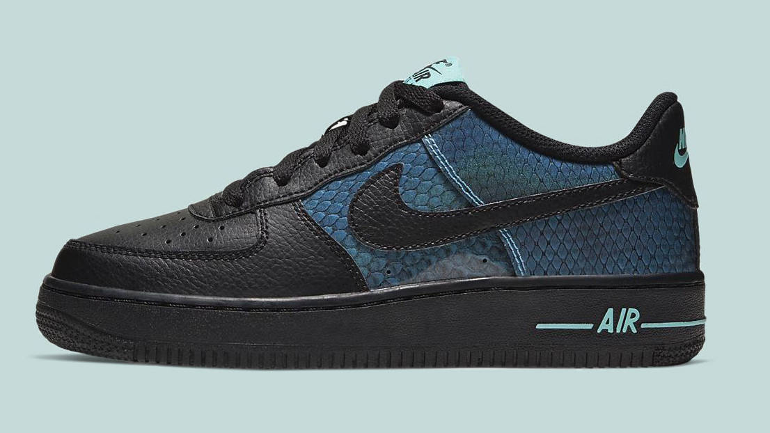 Air Force 1 Black Dragon Scale side copy
