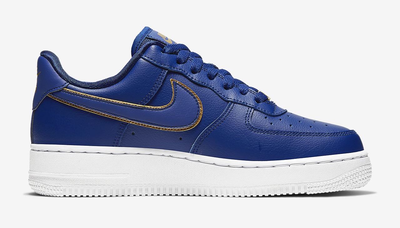 Air Force 1 Blue Metallic Gold