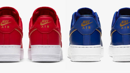 Gold Detailing Gives These Air Force 1's A Luxury Look