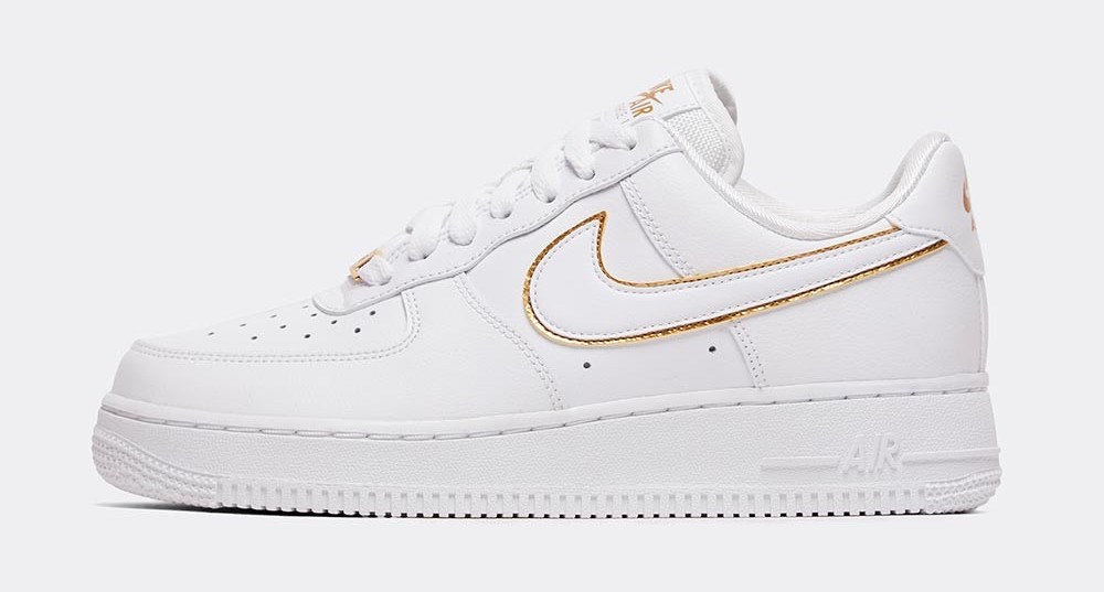 Air Force 1 Metallic Gold White