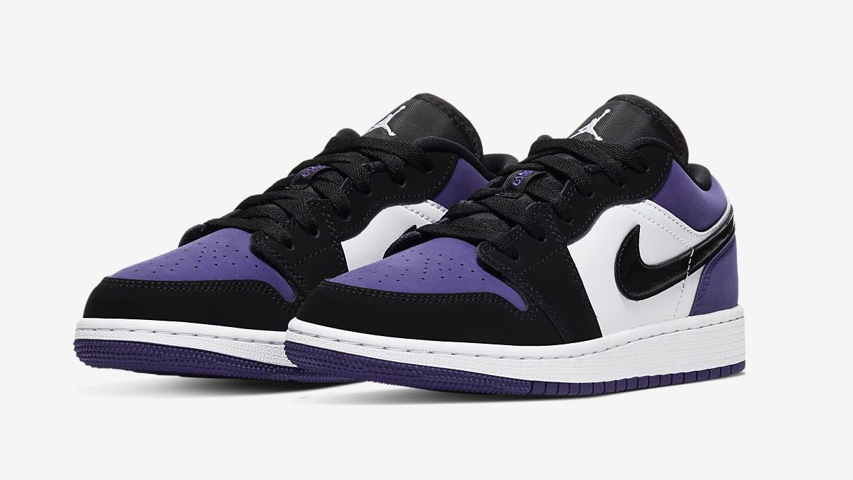 Air Jordan 1 Low Purple White front