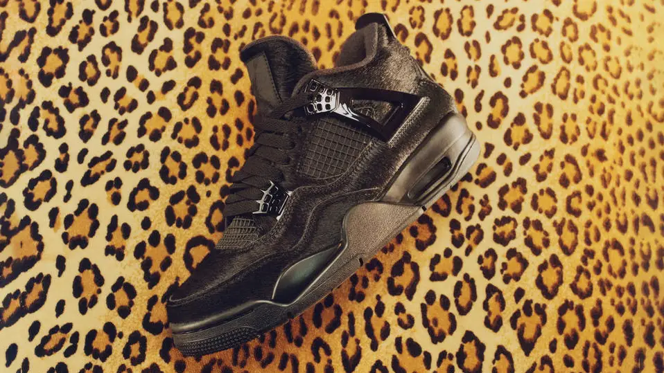 Olivia Kims Glam Air Jordan 4 Arrives Covered In Soft Fur The