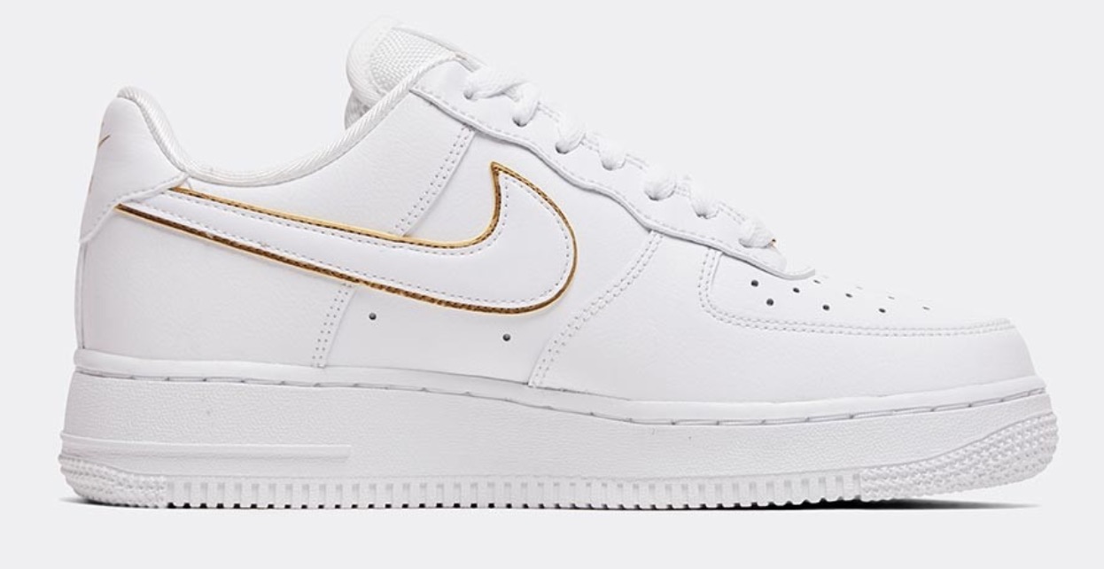 Air force 1 white gold