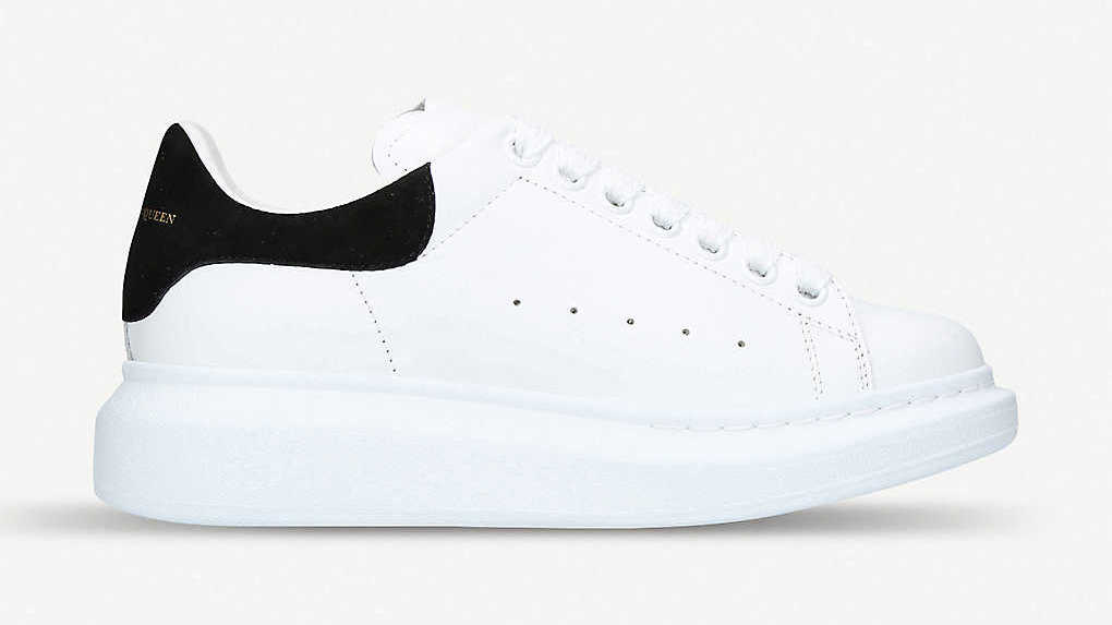 Alexander Mcqueen Runway Platform black white