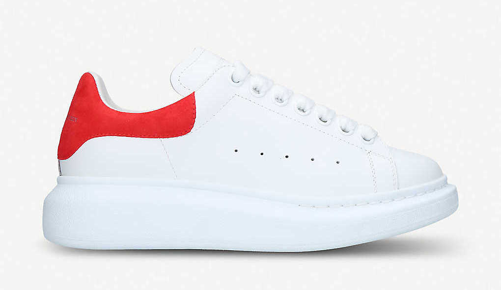 Alexander Mcqueen Runway Platform red white