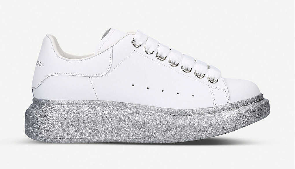 Alexander Mcqueen Runway Platform silver white