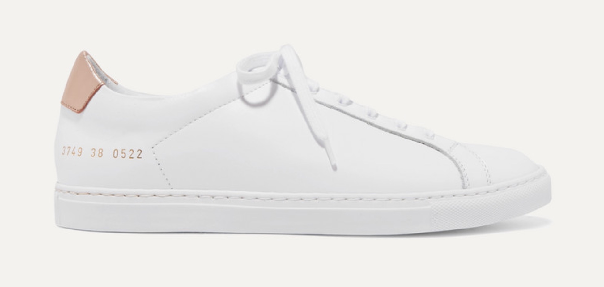 Common Projects Retro metallic-paneled leather sneakers