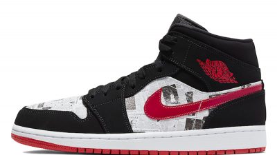 Jordan 1 Mid Newspaper Air Times - 852542-061