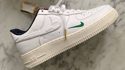 KITH x Nike Air Force 1 White On Floor Side