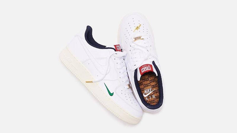 KITH x Nike Air Force 1 White Side-Middle